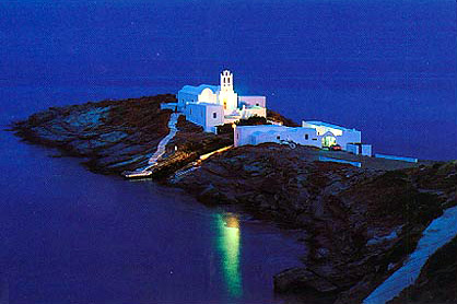 CHURCH IN SIFNOS - Chrysopigi church on Sifnos island