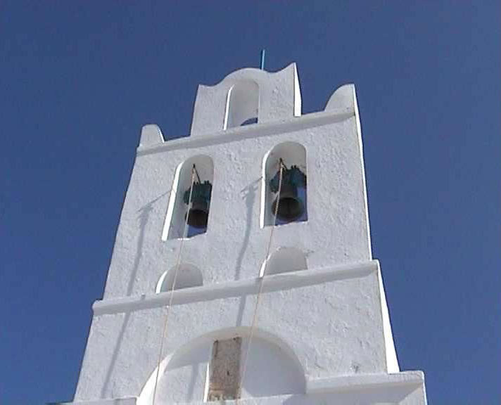 MONASTERY OF PANAGIA HRISSOPIGI - VIEW MONASTERY OF PANAGIA HRISSOPIGI BELLS