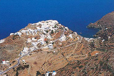 SIFNOS KASTRO - View of Kastro, the best preserved settlement on the island of Sifnos